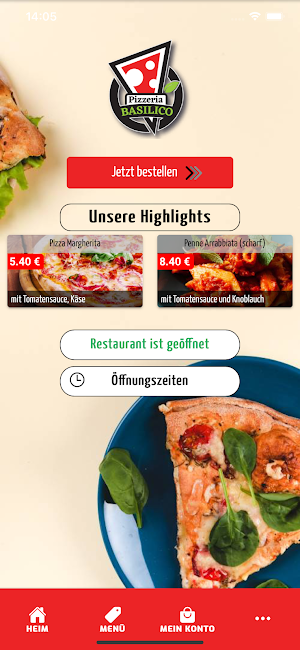 Pizzeria Basilico Screenshot 0