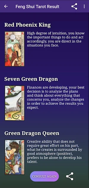 Feng Shui Tarot in English Screenshot 1