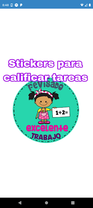 Stickers para calificar tareas Screenshot 0