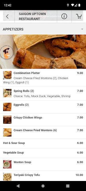 Saigon Uptown Bistro Screenshot 1