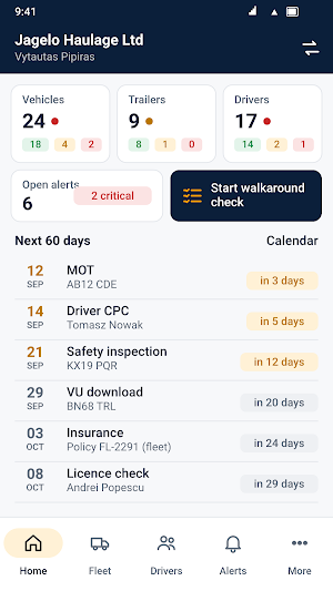 OperatorCompliance Screenshot 0