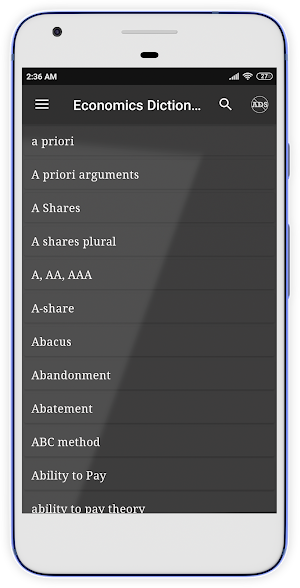 Economics Dictionary Screenshot 3