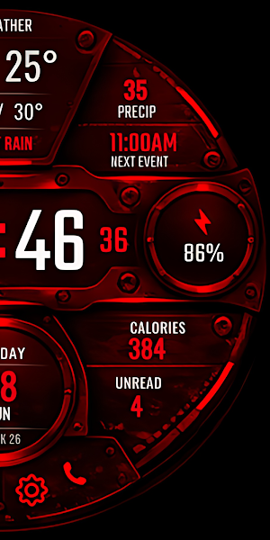Mission Control Watch Face Screenshot 2