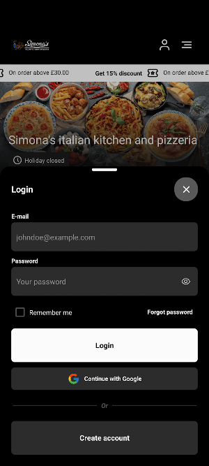 Simona's Italian Kitchen Screenshot 1
