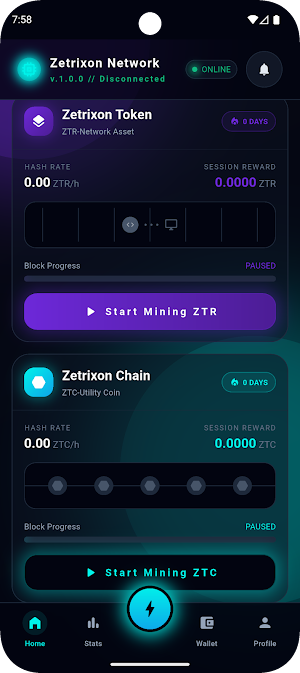Zetrixon Network: Future Asset Screenshot 1
