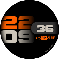 [69D] Big&Bold Color watchface