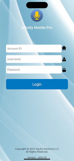 AQuity Mobile Pro Screenshot 0