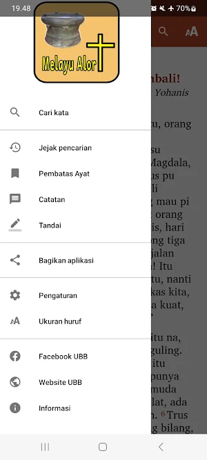 Alor Malay Bible App Screenshot 0