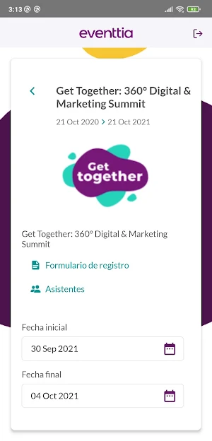 Eventtia | In-Event Registration App Screenshot 2