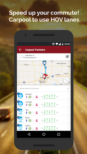 Iowa Rideshare – Find Commute options! Screenshot 1