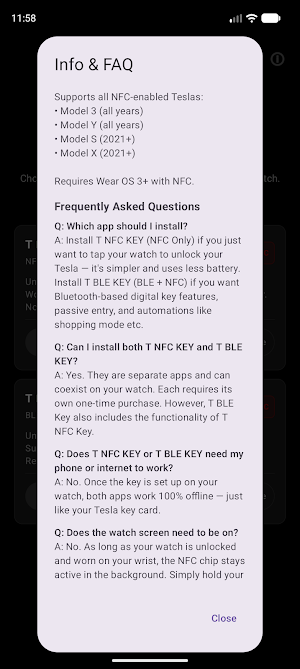 T NFC Key Companion Screenshot 2