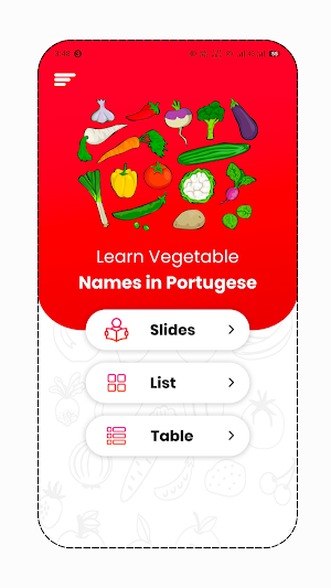 Vegetable Names in Portuguese Screenshot 0