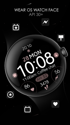 Battery 8 rose gold watch face Screenshot 0