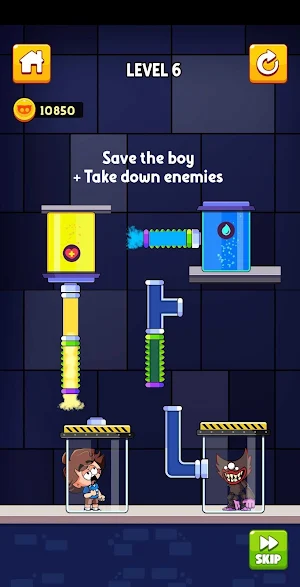 Huggy Water Pipe Puzzle Screenshot 1