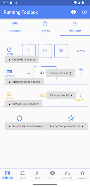 Running Toolbox: MAS, VDOT Screenshot 2