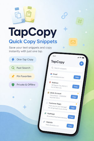 TapCopy TapPaste Screenshot 1