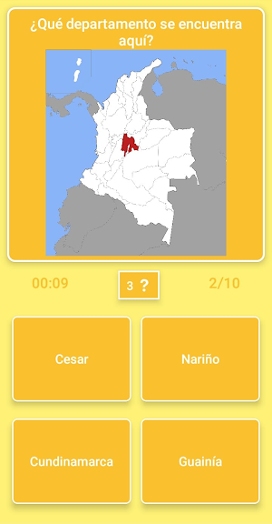Mapa de Colombia - Quiz Screenshot 0