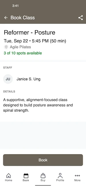 Agile Pilates Screenshot 2