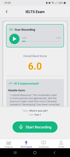 Fluencica: IELTS Speaking Test Screenshot 0