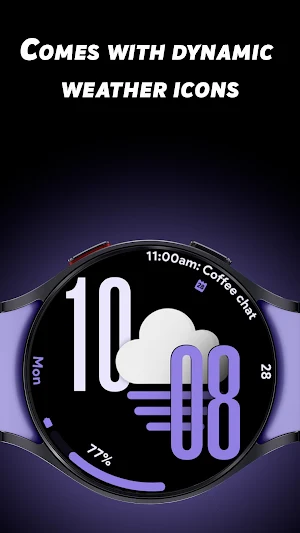 Stretch Weather 2 - Watch face Screenshot 1