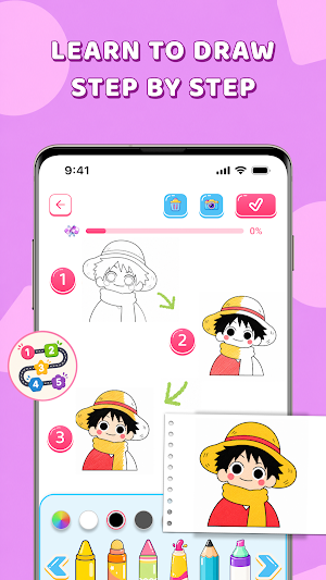 Artoon - Learn to draw & color Screenshot 0