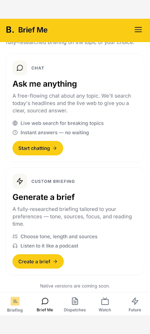 The Briefing : Curated News Screenshot 3