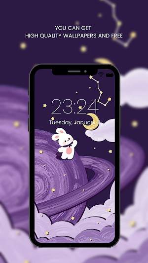Purple Wallpaper Screenshot 0