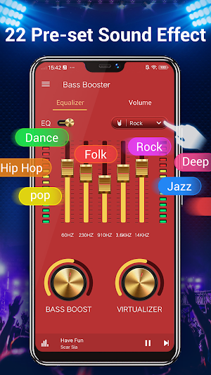 Equalizer -- Bass Booster & Volume EQ &Virtualizer Screenshot 2