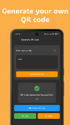 QR Code Scanner & Generator Screenshot 2