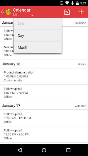 Oracle CRM On Demand Mobile Screenshot 1