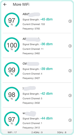 WiFi Signal Strength Tester Screenshot 2