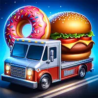 Food Fair Burger Van Cooking