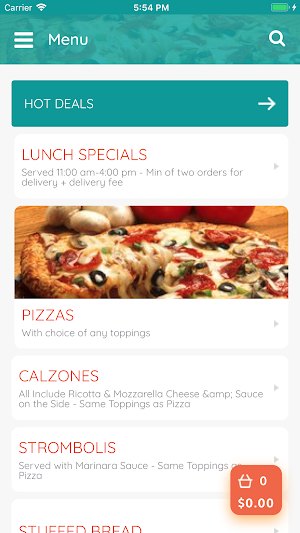 ABC Pizza House Hartford Screenshot 0