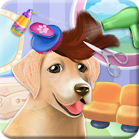 Fluffy Labradors at Hair Salon