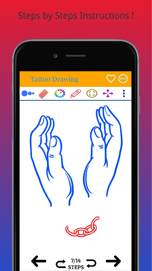 How to Draw Flowers Tattoo Screenshot 1