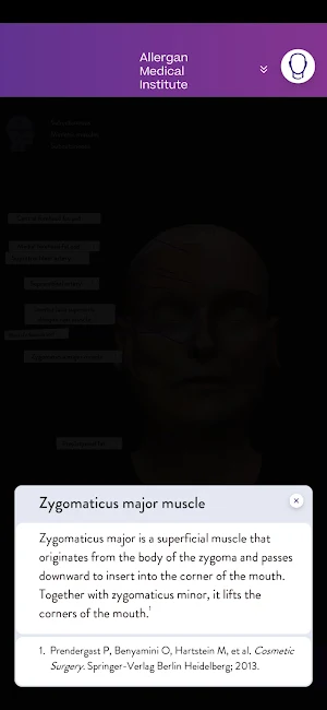 AMI Facial Anatomy and Cadaver Screenshot 1