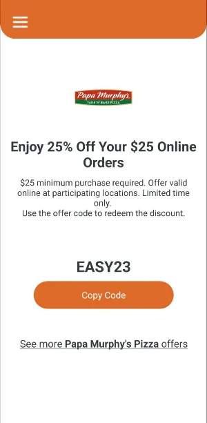 Pizza Coupons Screenshot 3