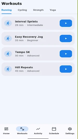 BluePeak SportHub Screenshot 1