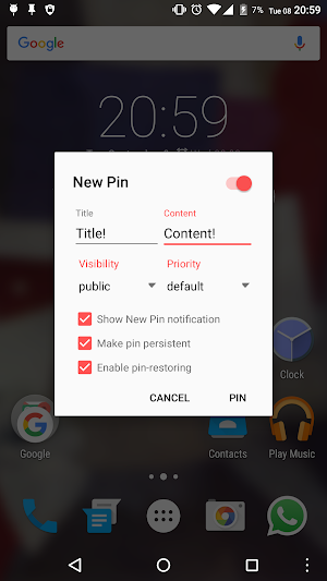 MicroPinner Screenshot 2