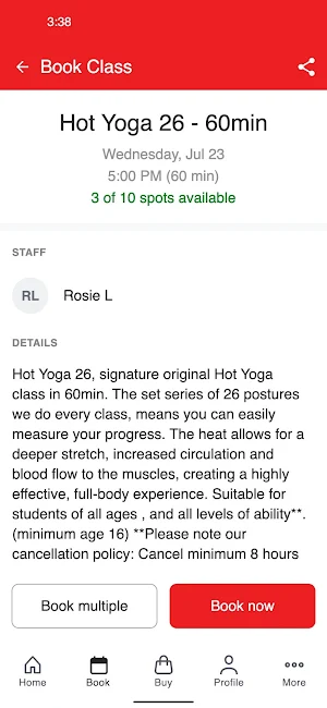 Hot Yoga Cork 2.0 Screenshot 2