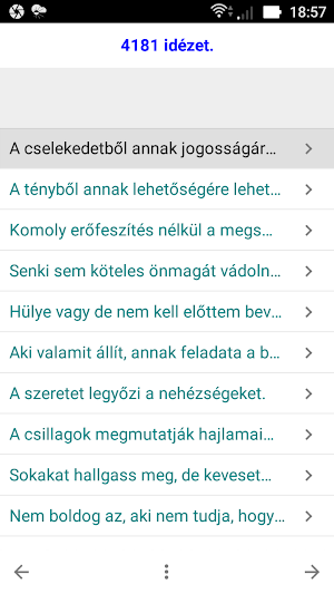 Aforizma gyűjtemény Screenshot 2
