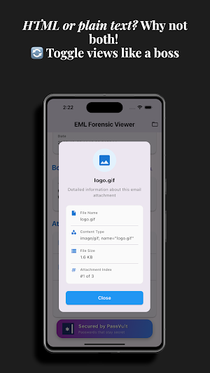 EML Forensic Viewer Screenshot 3