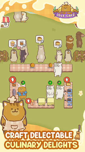 Kitten Paws: Idle Cafe Screenshot 1