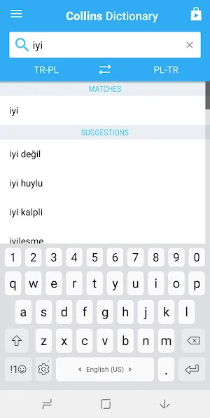 Polish-Turkish Dictionary Screenshot 1