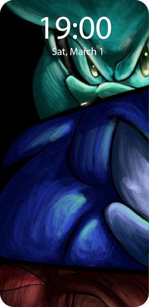 Blue Live Wallpaper Parallax Screenshot 2