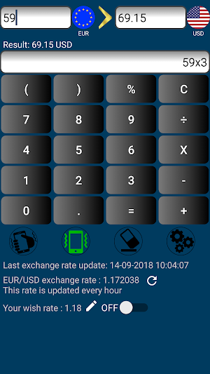 Euro / US Dollar - Currency Converter Screenshot 3
