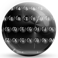 Keyboard Theme Spheres Black