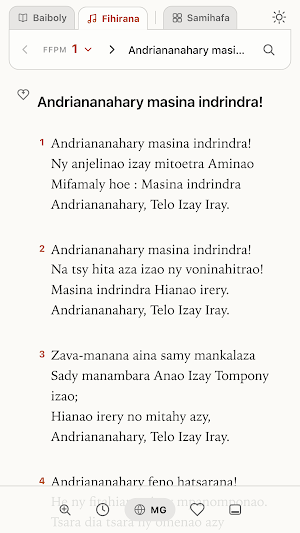 Baiboly Plus: Bible & Hymns Screenshot 1