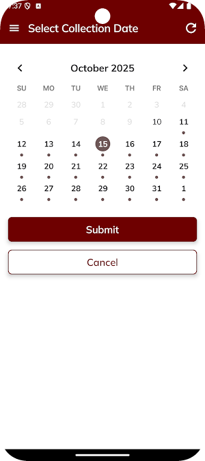 Adams Sanitation Customer App Screenshot 2