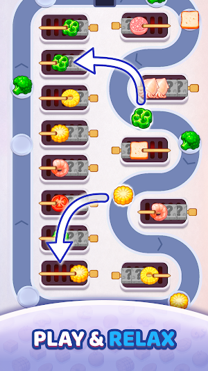 Grill Stick Sort Puzzle Screenshot 3